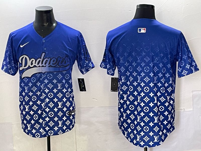 Men Los Angeles Dodgers Blank Blue Nike 2025 MLB jersey 01->los angeles dodgers->MLB Jersey